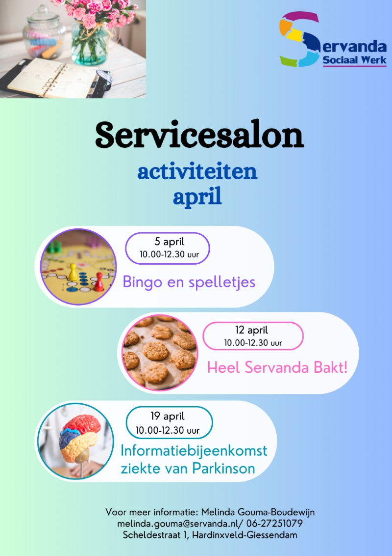 Servicesalon programma april