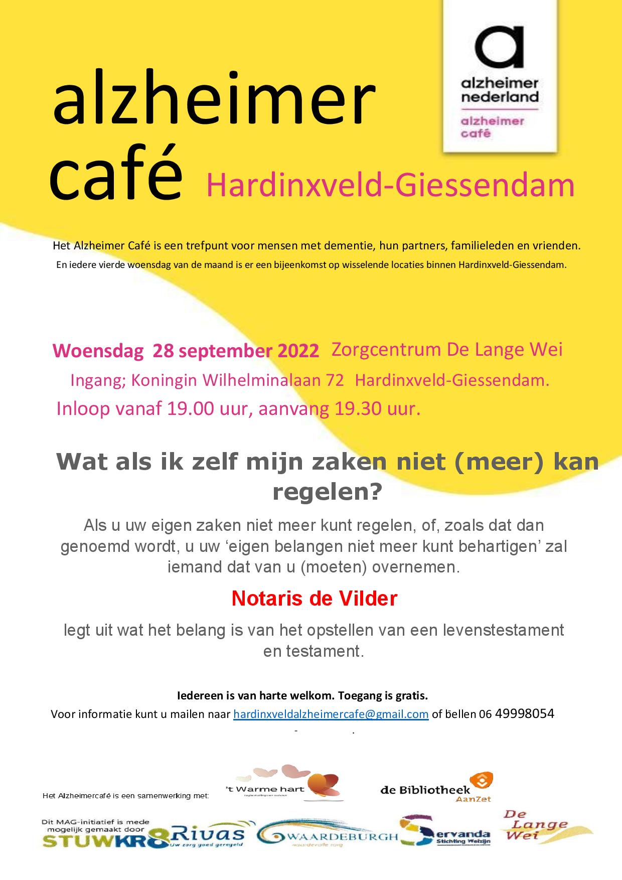flyer 2022 20 09 Alzheimercafe Hardinxveld de Notaris page 001