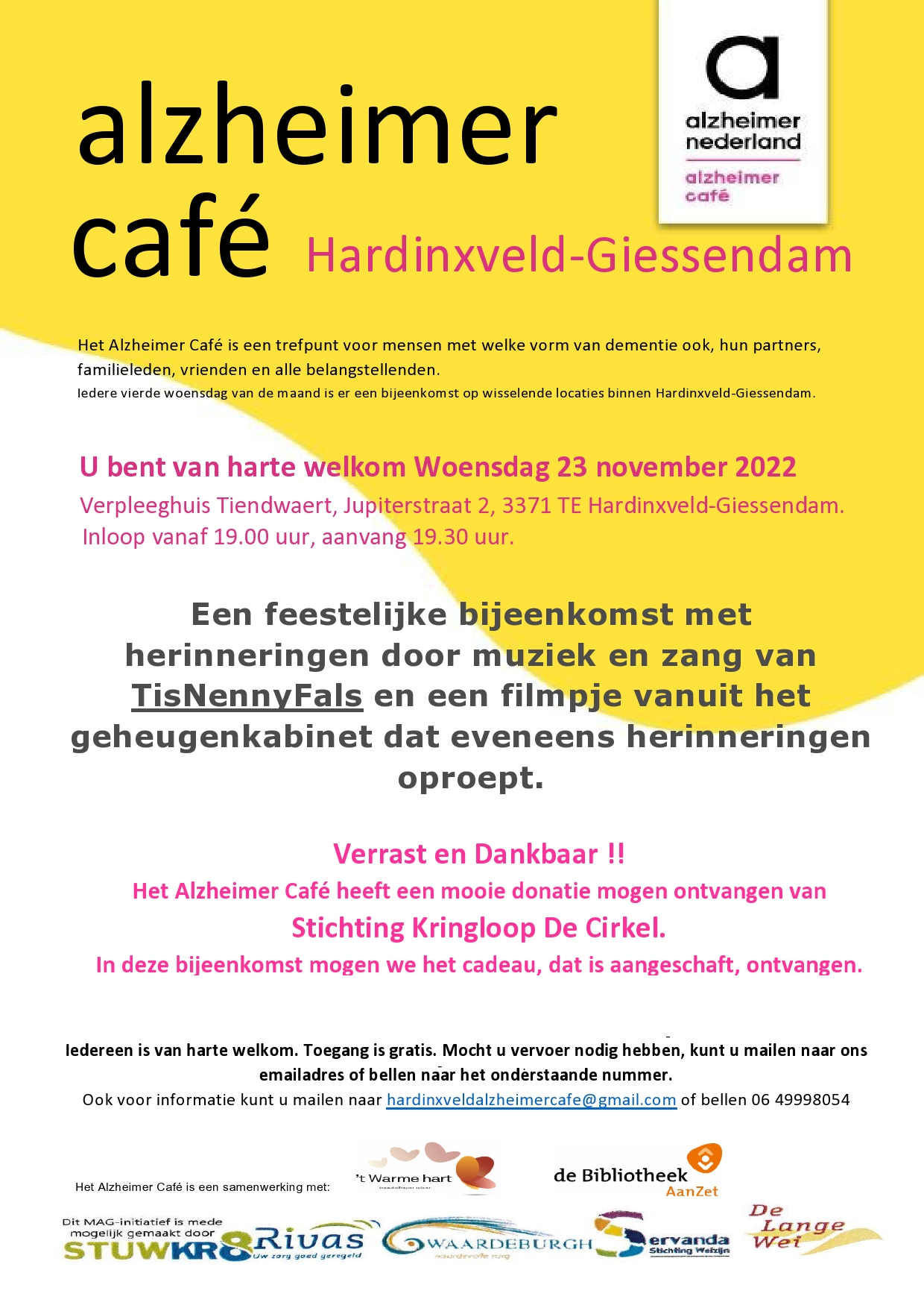 flyer 2022 23 11 Alzheimer Cafe Hardinxveld feestelijke bijeenkomst muziek en zang page0001